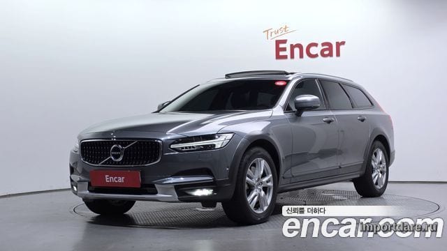 VOLVO V90 CROSS COUNTRY 2019 — 212 851 км, серый, Корея — под ключ — фото 1