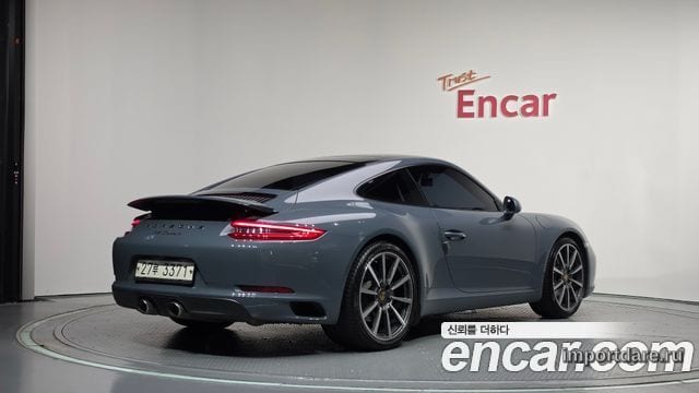 PORSCHE 911 2017 — 110 680 км, серебристо-серый, Корея — под ключ — фото 2