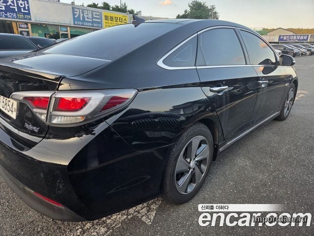 HYUNDAI SONATA HYBRID 2015 — 223 768 км, чёрный, Корея — под ключ — фото 6