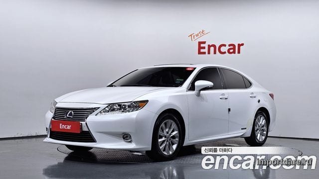LEXUS ES300H 2015 — 82 601 км, белый, Корея — под ключ — фото 1