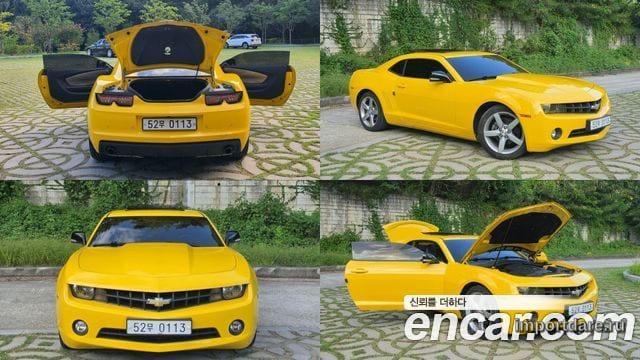 CHEVROLET CAMARO 2011 — 138 210 км, жёлтый, Корея — под ключ — фото 1