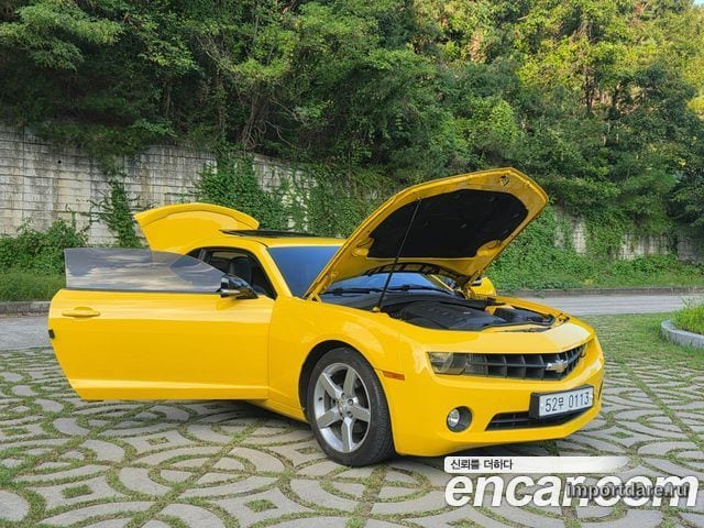 CHEVROLET CAMARO 2011 — 138 210 км, жёлтый, Корея — под ключ — фото 2
