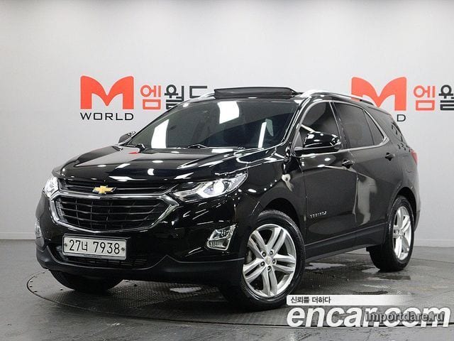 CHEVROLET EQUINOX 2018 — 100 400 км, чёрный, Корея — под ключ — фото 1