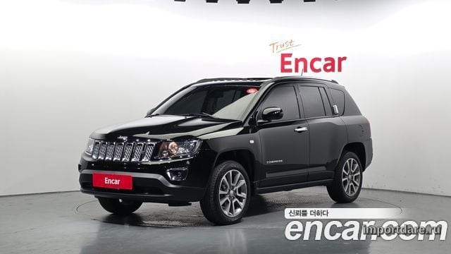 JEEP COMPASS 2015 — 102 519 км, чёрный, Корея — под ключ — фото 1