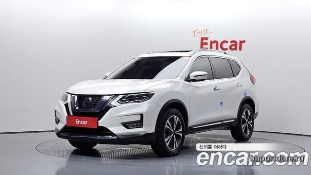 NISSAN X-TRAIL 2018 — 70 379 км, белый, Корея — под ключ — фото 1