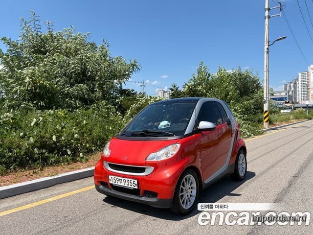 SMART FORTWO COUPE 2008 — 160 000 км, красный, Корея — под ключ — фото 1
