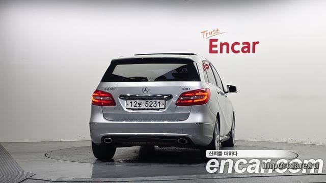 MERCEDES-BENZ B-CLASS W246 2013 — 164 244 км, серебристый, Корея — под ключ — фото 4