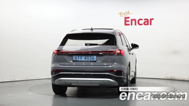 AUDI Q4 E-TRON 2022 — 43 374 км, серебристо-серый, Корея — под ключ — фото 4