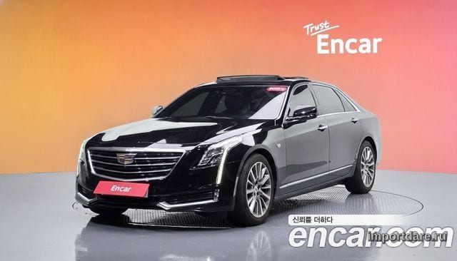 CADILLAC CT6 2018 — 103 404 км, чёрный, Корея — под ключ — фото 2