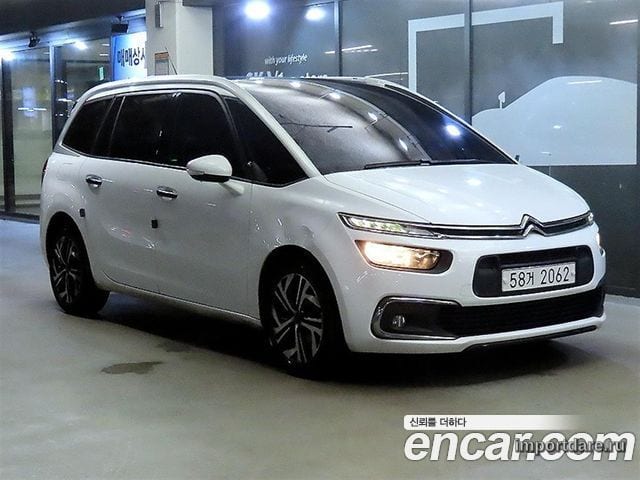CITROEN GRAND C4 PICASSO 2017 — 234 437 км, белый, Корея — под ключ — фото 1