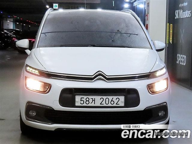 CITROEN GRAND C4 PICASSO 2017 — 234 437 км, белый, Корея — под ключ — фото 2