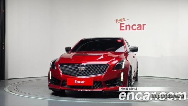 CADILLAC CTS-V 2016 — 86 320 км, красный, Корея — под ключ — фото 3