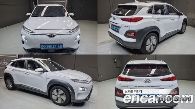 HYUNDAI KONA ELECTRIC 2019 — 202 113 км, белый, Корея — под ключ — фото 2