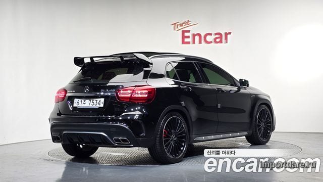 MERCEDES-BENZ GLA-CLASS X156 2018 — 111 191 км, чёрный, Корея — под ключ — фото 1