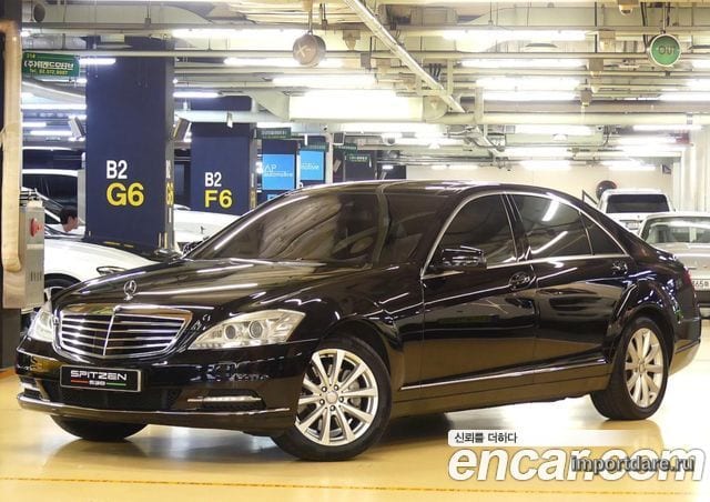MERCEDES-BENZ S-CLASS W221 2010 — 91 357 км, чёрный, Корея — под ключ — фото 2
