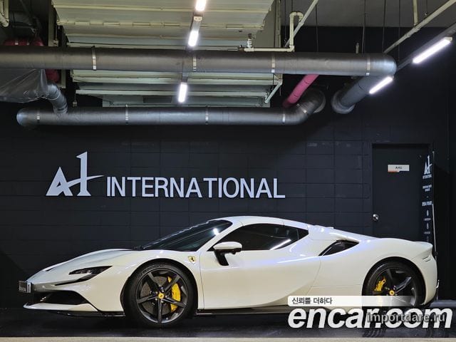 FERRARI SF90 SPIDER 2022 — 10 400 км, белый-перламутр, Корея — под ключ — фото 3