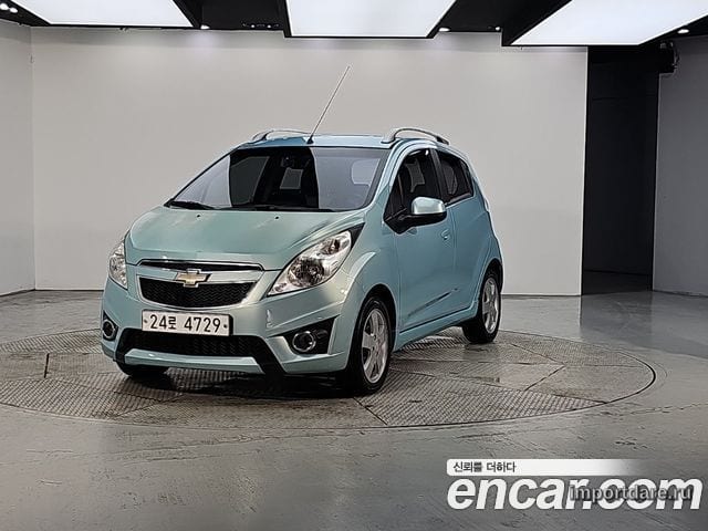 CHEVROLET SPARK 2012 — 128 000 км, тёмно-зелёный, Корея — под ключ — фото 1