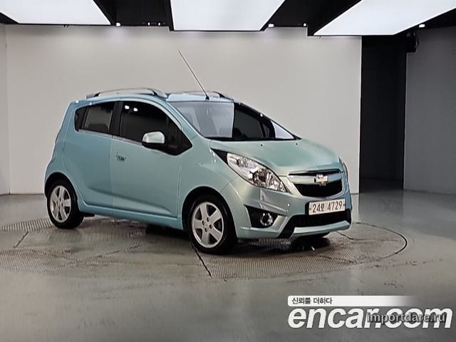 CHEVROLET SPARK 2012 — 128 000 км, тёмно-зелёный, Корея — под ключ — фото 2