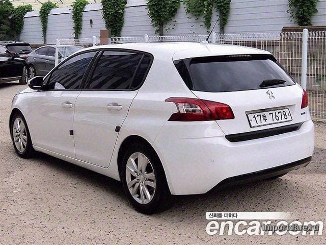 PEUGEOT 308 2015 — 149 728 км, белый, Корея — под ключ — фото 3