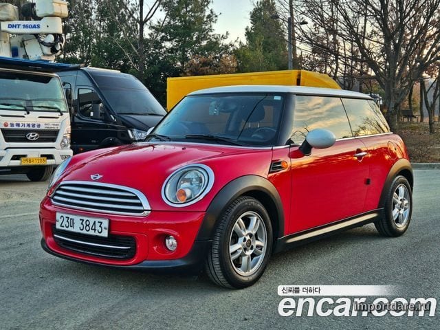 MINI COOPER 2011 — 105 131 км, красный, Корея — под ключ — фото 1