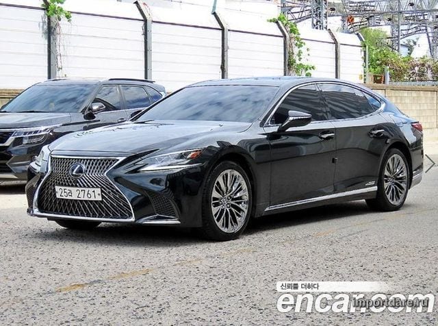 LEXUS LS500H 2018 — 130 793 км, чёрный, Корея — под ключ — фото 2