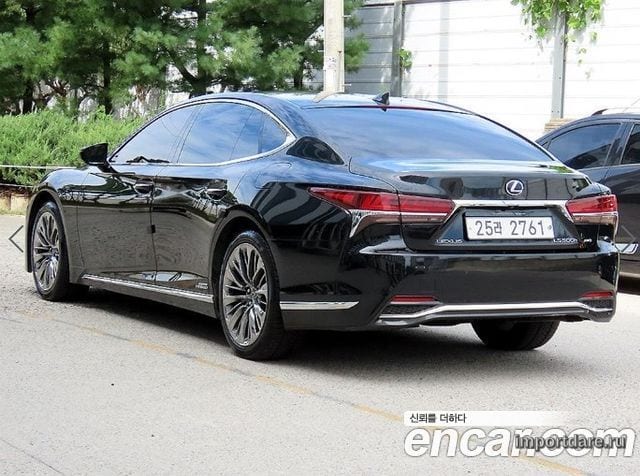 LEXUS LS500H 2018 — 130 793 км, чёрный, Корея — под ключ — фото 3