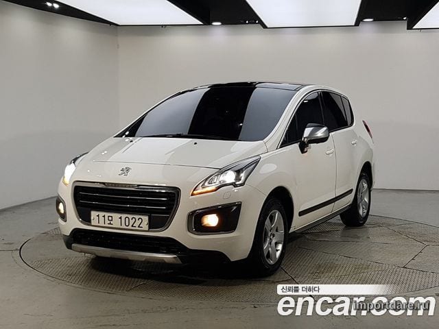 PEUGEOT 3008 2015 — 137 000 км, белый, Корея — под ключ — фото 1