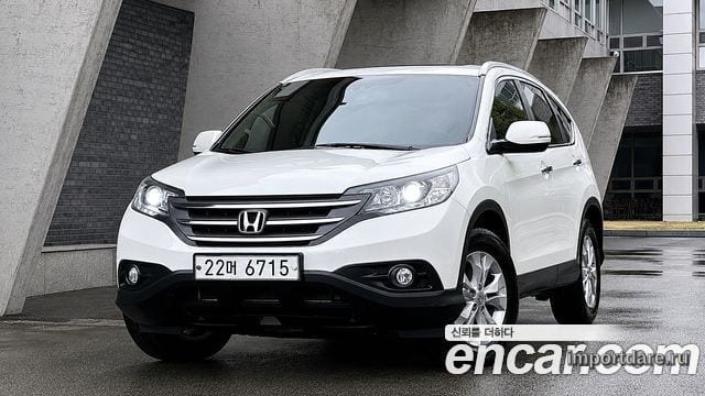 HONDA NEW CR-V 2014 — 113 900 км, белый, Корея — под ключ — фото 1