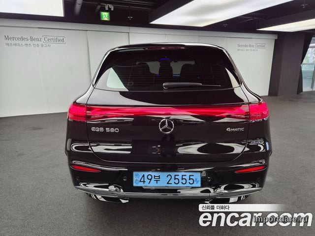 MERCEDES-BENZ EQS SUV X296 2023 — 60 236 км, чёрный, Корея — под ключ — фото 4
