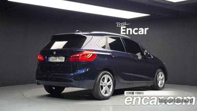 BMW 2 SERIES ACTIVE TOURER 2016 — 139 836 км, синий, Корея — под ключ — фото 2