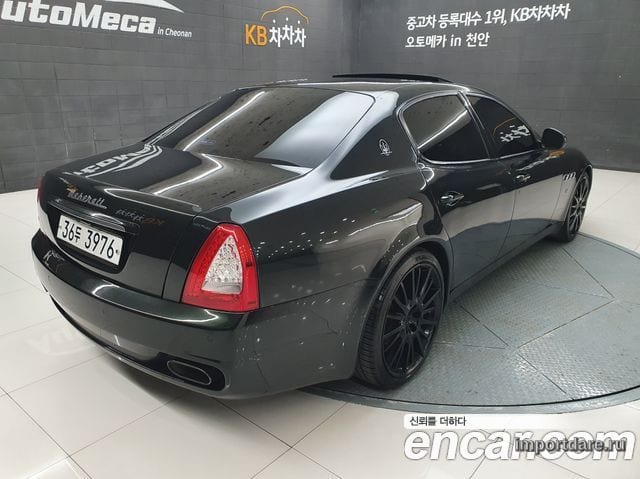 MASERATI QUATTROPORTE 2011 — 143 308 км, тёмно-зелёный, Корея — под ключ — фото 2
