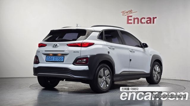 HYUNDAI KONA ELECTRIC 2019 — 33 125 км, белый, Корея — под ключ — фото 1