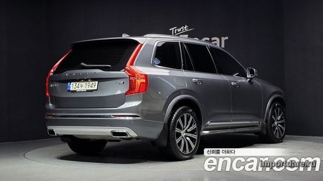 VOLVO XC90 2020 — 88 204 км, серебристо-серый, Корея — под ключ — фото 2