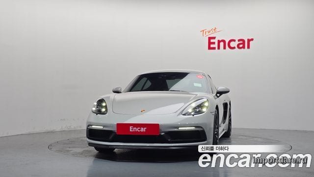 PORSCHE 718 CAYMAN 2023 — 37 724 км, серебристо-серый, Корея — под ключ — фото 3