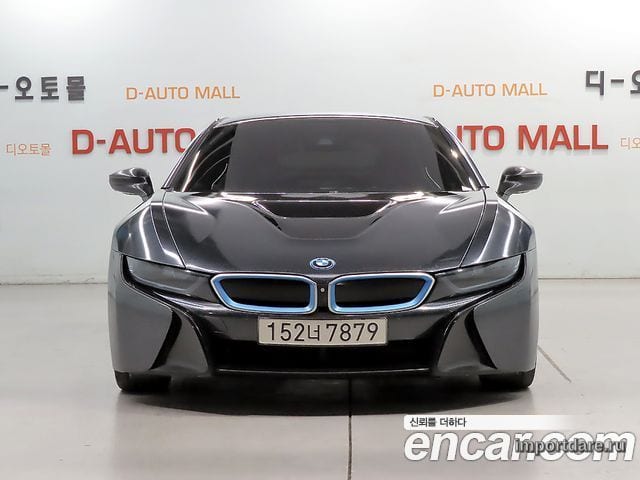 BMW I8 2015 — 119 521 км, серый, Корея — под ключ — фото 1