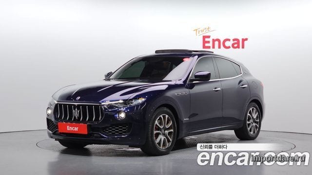 MASERATI LEVANTE 2018 — 56 523 км, синий, Корея — под ключ — фото 1