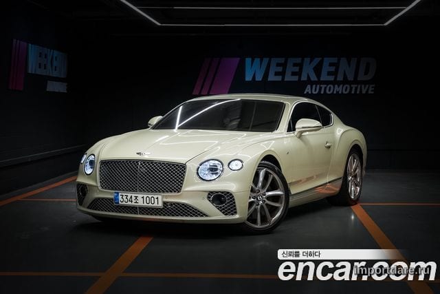 BENTLEY CONTINENTAL 2020 — 40 690 км, белый-перламутр, Корея — под ключ — фото 1
