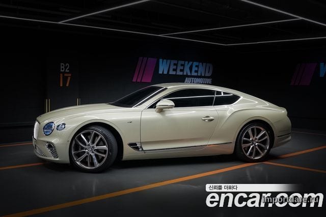 BENTLEY CONTINENTAL 2020 — 40 690 км, белый-перламутр, Корея — под ключ — фото 2