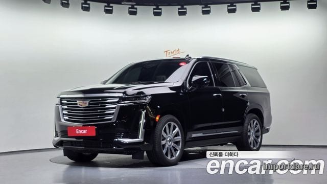 CADILLAC ESCALADE 2021 — 28 377 км, чёрный, Корея — под ключ — фото 1