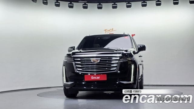 CADILLAC ESCALADE 2021 — 28 377 км, чёрный, Корея — под ключ — фото 3