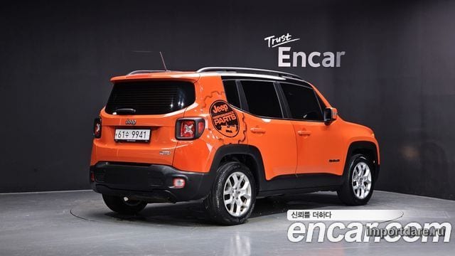 JEEP RENEGADE 2015 — 119 664 км, оранжевый, Корея — под ключ — фото 2