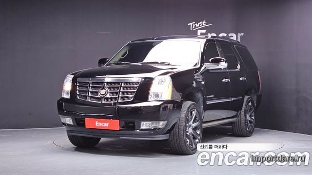 CADILLAC ESCALADE 2010 — 214 039 км, чёрный, Корея — под ключ — фото 1