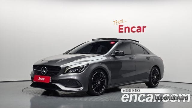 MERCEDES-BENZ CLA-CLASS C117 2017 — 88 621 км, серебристо-серый, Корея — под ключ — фото 1