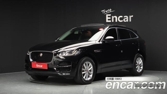 JAGUAR F-PACE 2017 — 76 867 км, чёрный, Корея — под ключ — фото 1