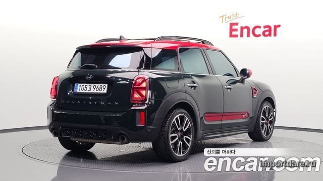 MINI COOPER S COUNTRYMAN 2021 — 123 576 км, тёмно-зелёный, Корея — под ключ — фото 1