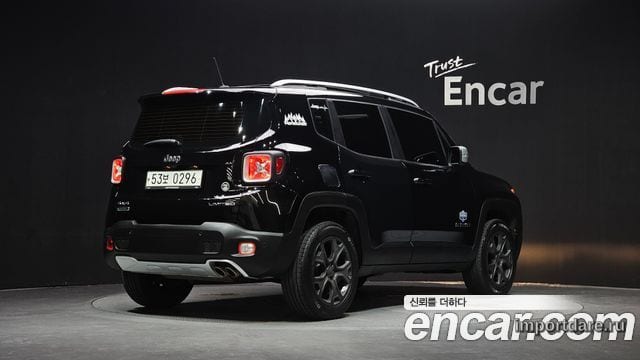 JEEP RENEGADE 2016 — 70 193 км, чёрный, Корея — под ключ — фото 2