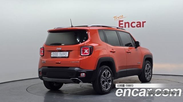 JEEP RENEGADE 2018 — 66 884 км, оранжевый, Корея — под ключ — фото 2