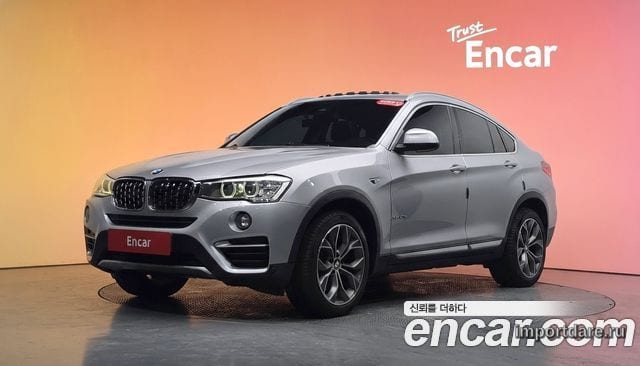 BMW X4 2015 — 166 928 км, серебристый, Корея — под ключ — фото 2