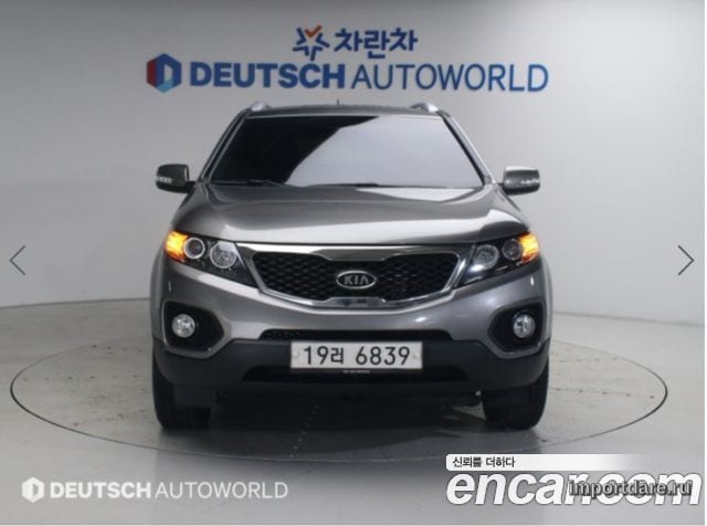 KIA SORENTO R 2012 — 141 616 км, серый, Корея — под ключ — фото 3