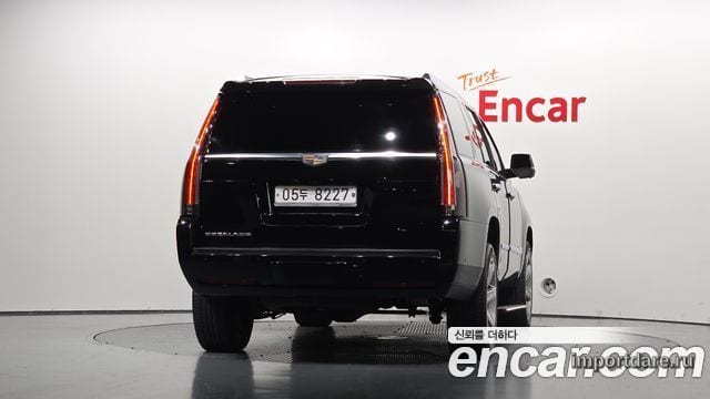 CADILLAC ESCALADE 2017 — 91 335 км, чёрный, Корея — под ключ — фото 4